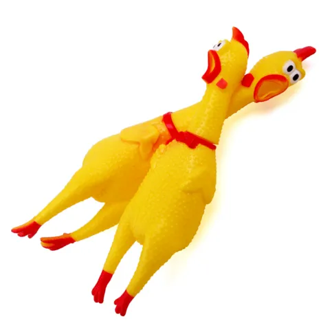 FEATHERS N FUR SQUEAKY CHICKEN