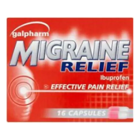 Galpharm Migraine Relief Ibuprofen 16 Capsules