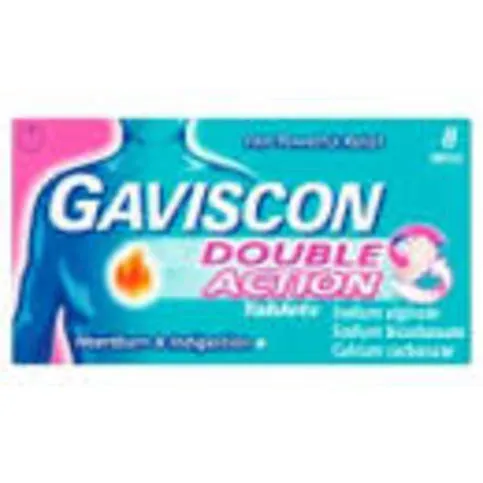 Gaviscon Double Action Mint 8 Chewable Tablets