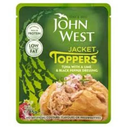 John West Jacket Toppers Tuna, Lime & Black Pepper 