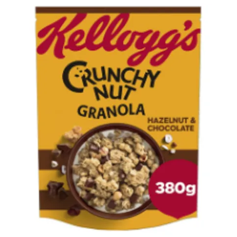 Kellogg's Crunchy Nut Hazelnut & Chocolate Breakfast Granola 380g