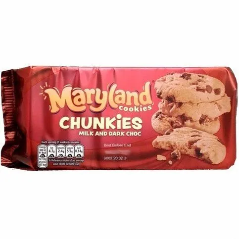 Maryland Chunkies Milk & Dark Choc 144g