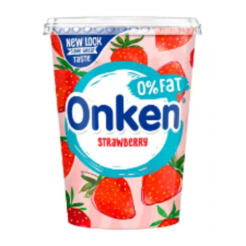 Onken 0% Fat Free Strawberry Yogurt 450g