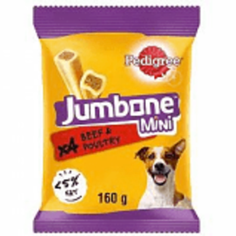 Pedigree Jumbone Small Dog With Beef 160g