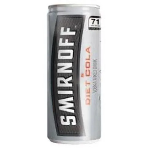 Smirnoff No.21 Vodka and Diet Cola Ready to Drink Premix Can 250ml