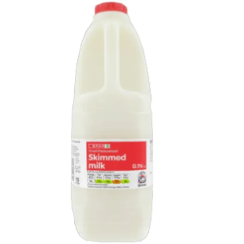 Spar Skimmed Milk 2L