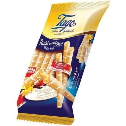 Tago Wafer Rolls Vanilla 150g