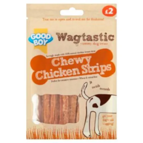 Wagtastic Chewy Chicken Strips 330g