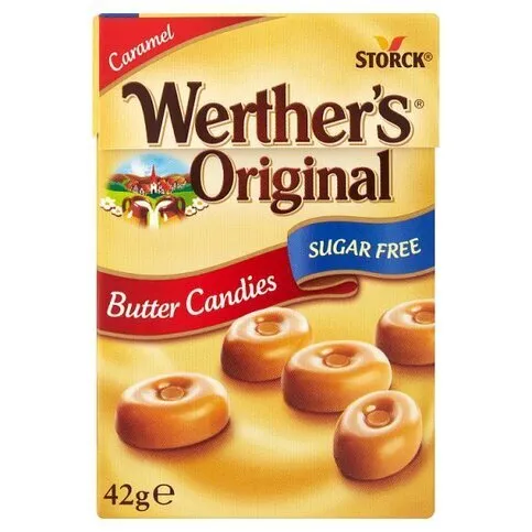 Werthers Sugar Free Flip Top Box 42g