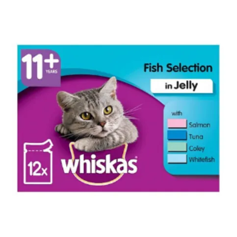 Whiskas 11+ Fish Pouch 12 Pack