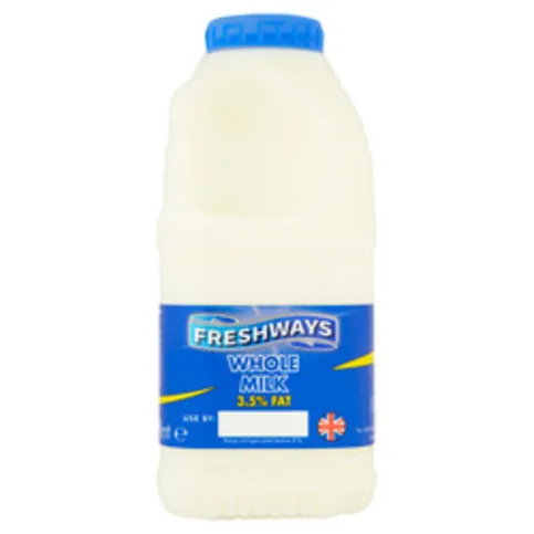 Freshways Whole Milk 568ml