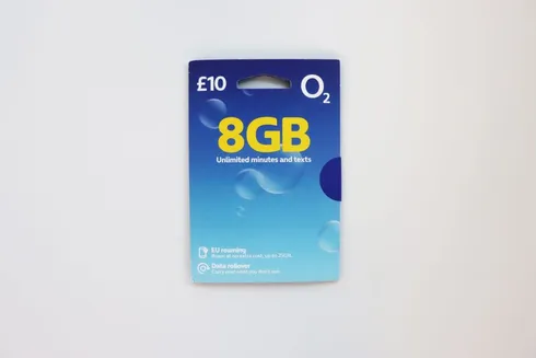 O2 Pre Pay SIM Card