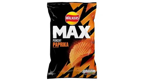 Walkers Max Punchy Paprika 140g
