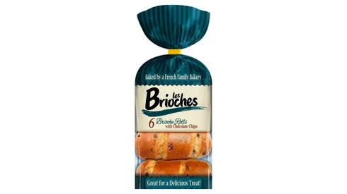 Les Brioches Brioche Rolls Chocolate Chips 6's