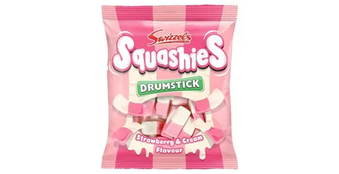 Swizzels Drumstick Squashies Straw & Cream 100g