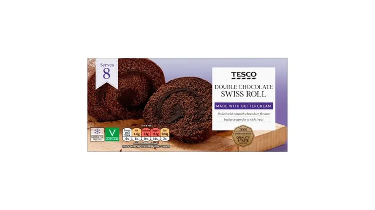 Tesco Double Chocolate Swiss Roll