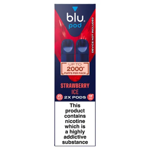 Reduced - blu pod Strawberry Ice 20mg/ml 2 x 2ml