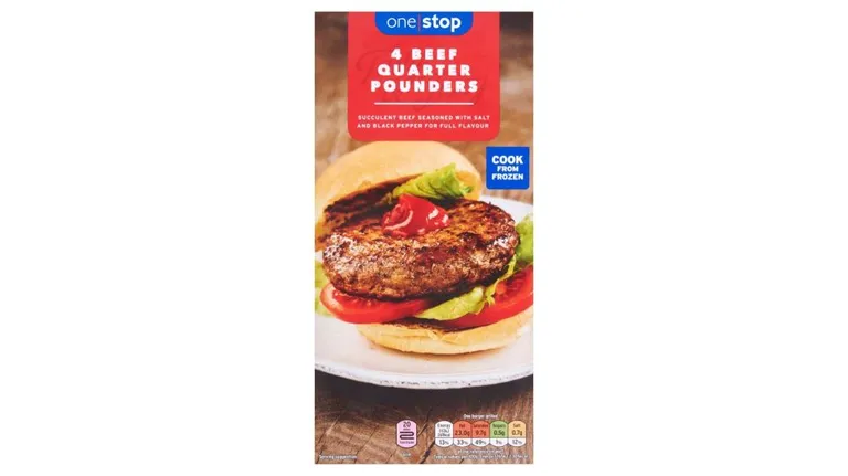One Stop Beef Quarter Pounders 4's