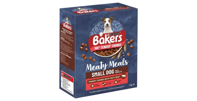 Bakers Small Dog Meaty Meals Beef 1kg