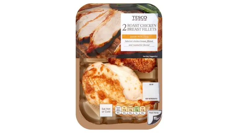 Tesco Ready To Eat 2 Roast Chicken Breasts 245g