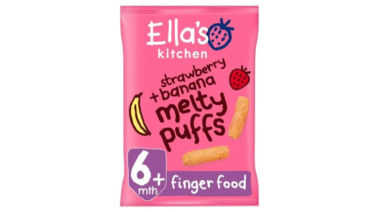 Ella's Kitchen Strwbry & Banana Melty Puffs 20g