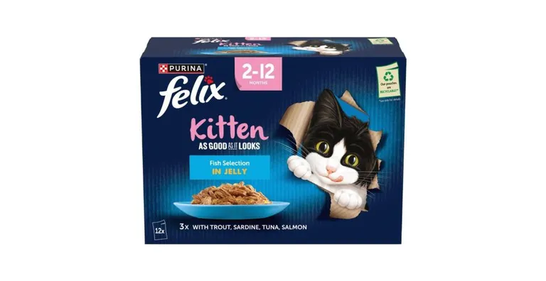 Felix AGAIL Kitten Fish Select in Jelly 85g 12 pk