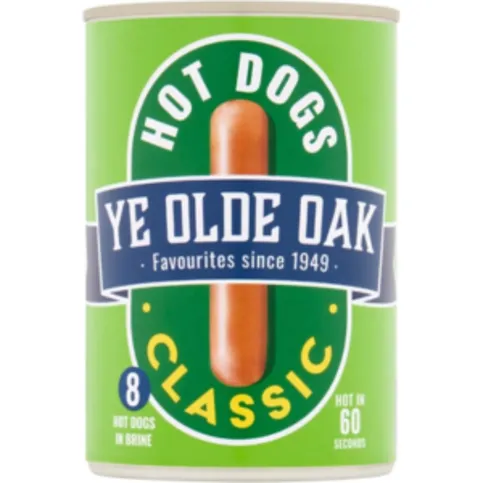 Ye Olde Oak 8 Hot Dogs In Brine