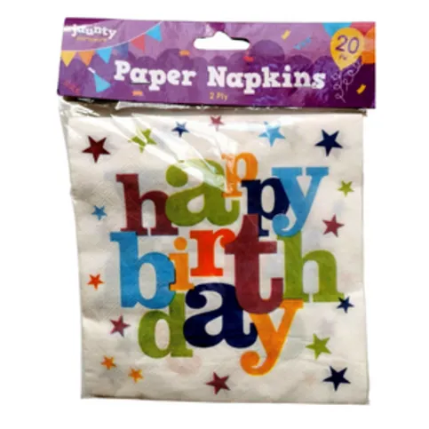 Birthday Napkins 20 Pack
