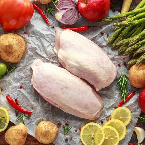 2 x Chicken Breasts on the bone