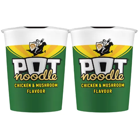 2 x Pot Noodle Chicken & Mushroom 90g