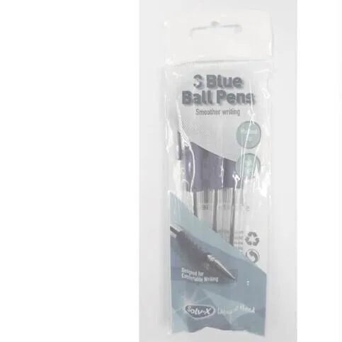 3 BLUE BALL PENS