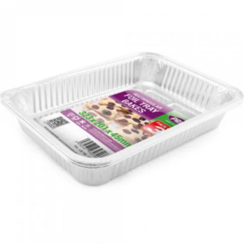 3 Foil Tray Bakes 323x201x33mm