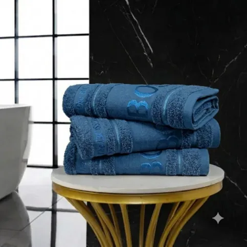 3 Pack Blue Boss Towels
