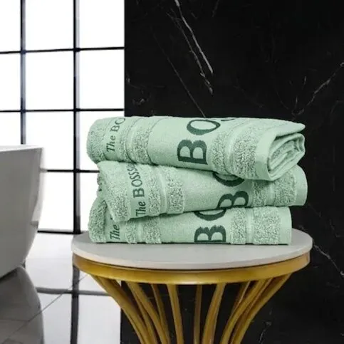 3 Pack Sage Green Boss Towels