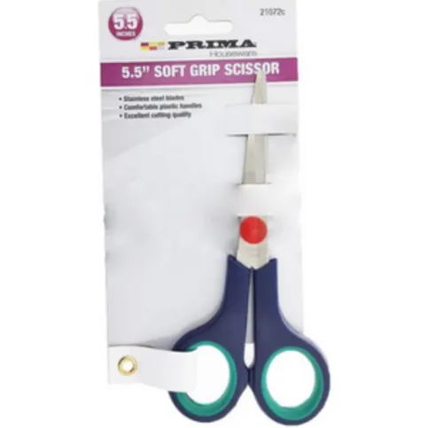 Prima Soft Grip Stainless Steel Scissors 5.5"