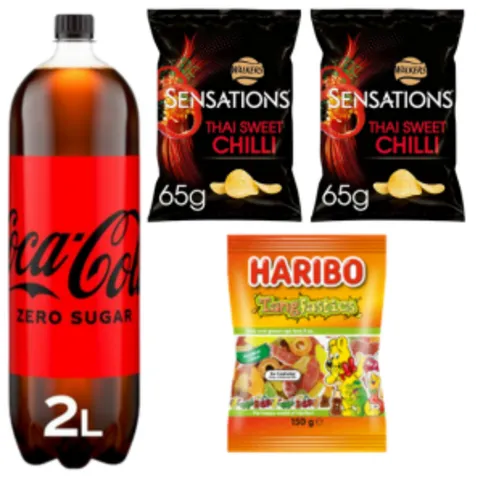 £5 Bundle 2 (Coke Zero 2L, Haribo x2 & Sensations)