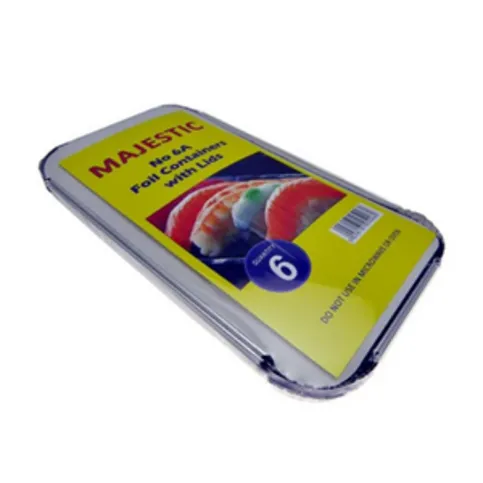 6a Aluminium Containers with Lids