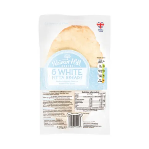 The Deli Large White Pitta Bread 6pk