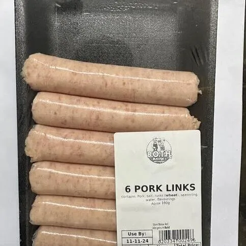 6 PORK LINKS