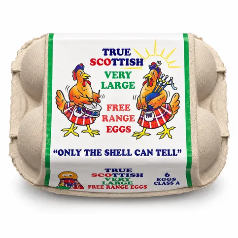 6 True Scottish Very Large Eggs