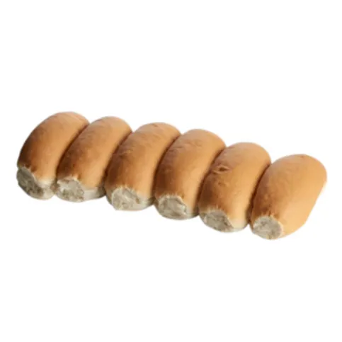 6 White Finger Rolls