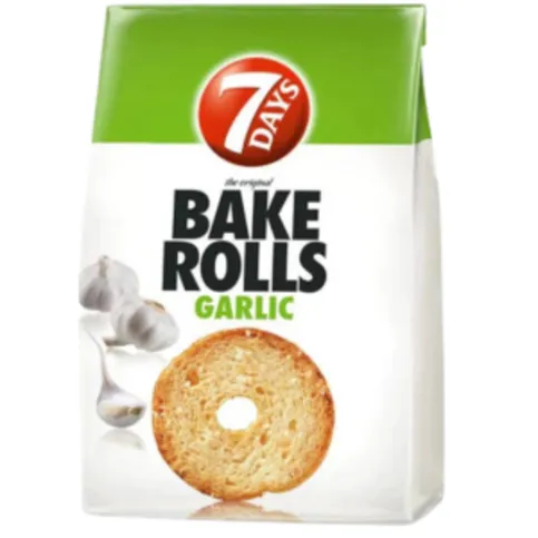 7 Days Bake Rolls Garlic 80g
