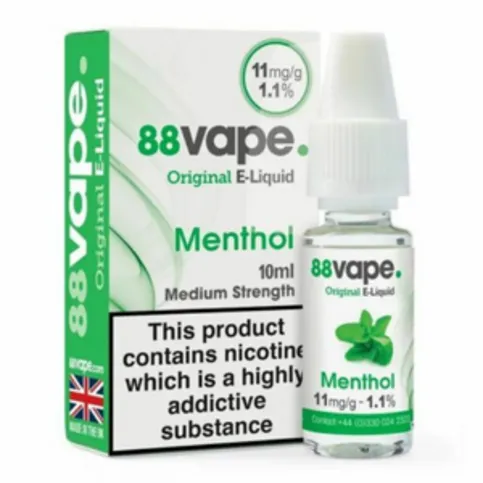88 Vape E-liquid Menthol 11mg 10ml