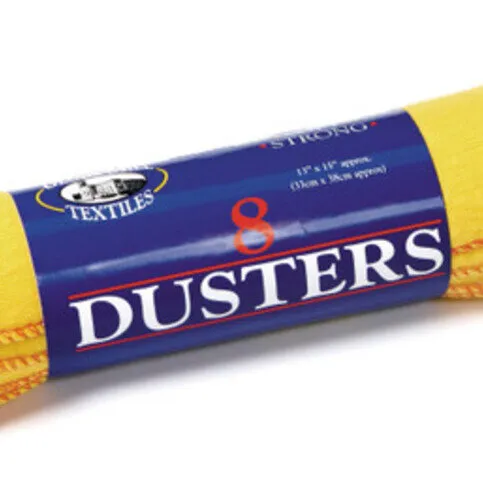 8 Globe Mill Textiles Household Yellow Dusters