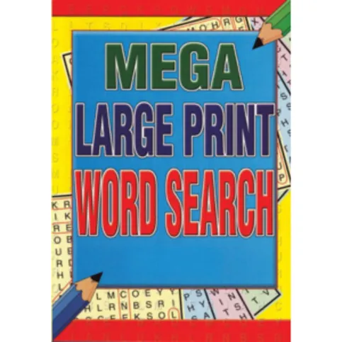 A4 Word Search Large Print Books