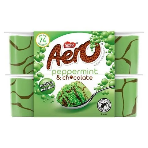 Aero Peppermint & Chocolate Mousse 4x58g