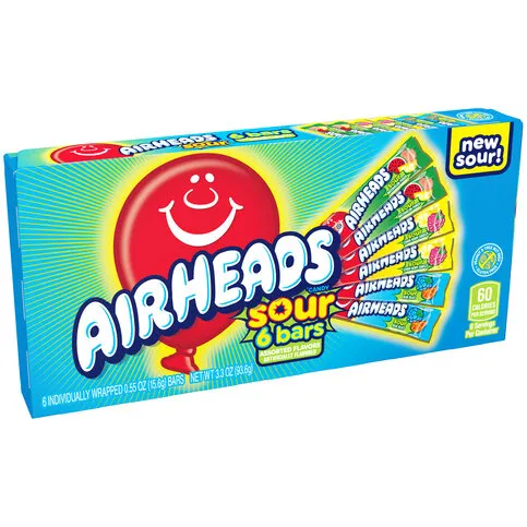 AIRHEADS SOUR 6 BAR 93.6G