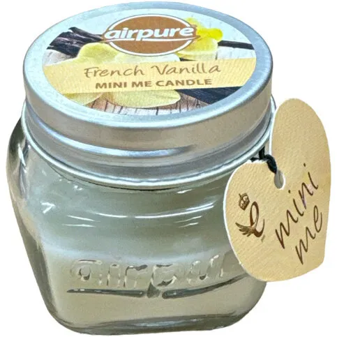 Airpure French Vanilla Scented Mini Me Candle