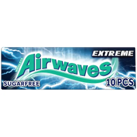 Airwaves Extreme Sugar Free Chewing Gum 10 Pieces 14g