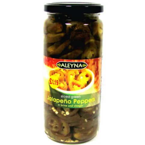 Aleyna Sliced Green Jalapeno 480g